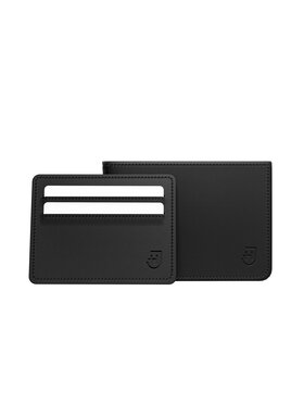 James Hawk James Hawk Mały Portfel Męski Męski skórzany portfel slim z RFID Czarny