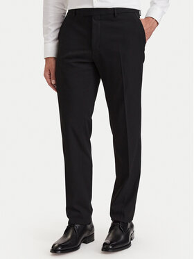 KARL LAGERFELD KARL LAGERFELD Bavlnené nohavice 255087 564008 Čierna Slim Fit