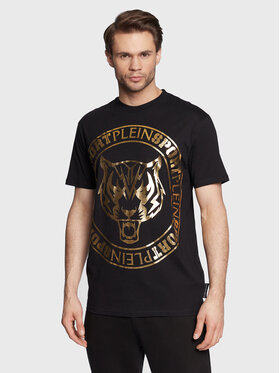 Plein Sport Plein Sport T-Shirt Tiger FABC MTK5733 PJY002N Czarny Regular Fit