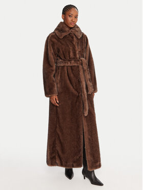 TWINSET TWINSET Szőrme 252AT2190 Barna Relaxed Fit