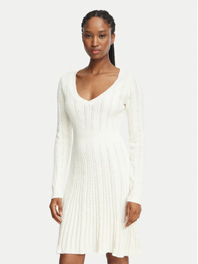 Guess Guess Úpletové šaty W6BK31 Z1443 Krémová Regular Fit