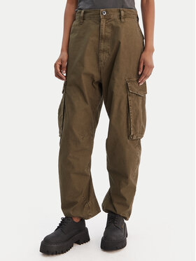 G-Star Raw G-Star Raw Текстилни панталони D28756-D388 Зелен Boyfriend Fit