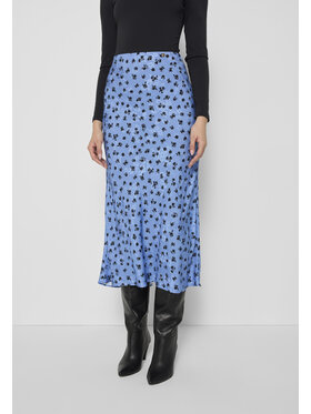 BIZUU BIZUU Spódnica midi BREE Niebieski Standard Fit