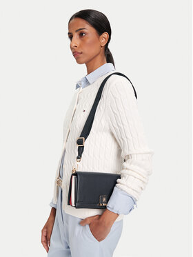Tommy Hilfiger Tommy Hilfiger Kabelka Th Her Mini Crossover Corp AW0AW17678 Tmavomodrá