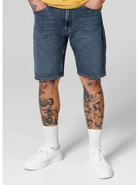 PITBULL PITBULL Szorty jeansowe Highlander Niebieski Regular Fit