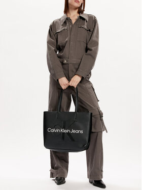 Calvin Klein Jeans Calvin Klein Jeans Handtasche Sculpted Shopper29 Mono K60K610276 Schwarz
