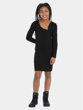 Calvin Klein Jeans Calvin Klein Jeans Každodenné šaty IG0IG02233 Čierna Slim Fit