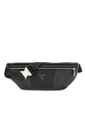 Guess Guess Rankinė ant juosmens Certosa Saffiano Smart Mini Bags HMECSA P3331 Juoda