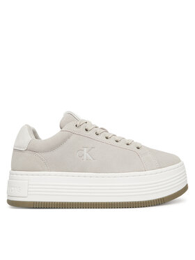 Calvin Klein Jeans Calvin Klein Jeans Sneakersy Bold Flatf Low Lace Mg Sd YW0YW01839 Szary