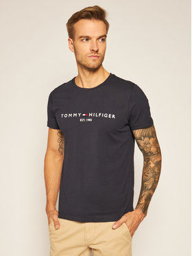 Tommy Hilfiger Tommy Hilfiger T-Shirt Core Logo Tee MW0MW11465 Dunkelblau Regular Fit