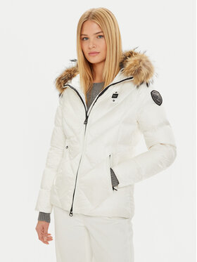 Blauer Blauer Μπουφάν πουπουλένιο 24WBLDC03051 006047 Λευκό Regular Fit