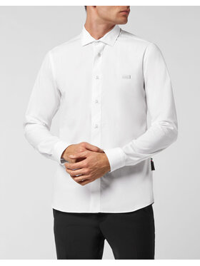 PHILIPP PLEIN PHILIPP PLEIN Koszula 237 Biały Fitted Fit