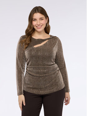 Fiorella Rubino Fiorella Rubino T-shirt G01RL008821N037 Marrone Slim Fit