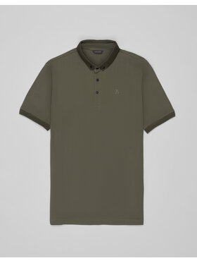 Borgio Borgio Polo matteo Zielony Classic Fit