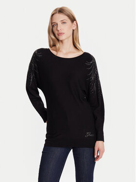 Guess Guess Πουλόβερ W5BR38 Z2NQ2 Μαύρο Relaxed Fit