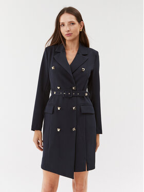 Maryley Maryley Ежедневна рокля 23IB372/41MO Тъмносин Regular Fit