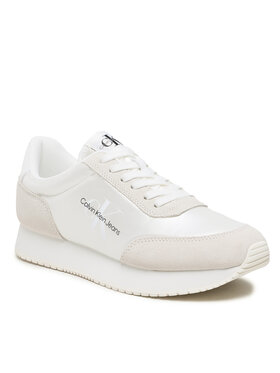 Calvin Klein Jeans Calvin Klein Jeans Sneakers Retro Runner Low Laceup Ny Pearl YW0YW01056 Bianco