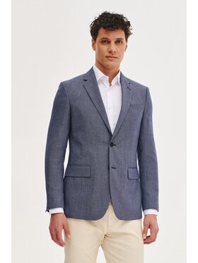 Pako Lorente Pako Lorente Marynarka P25SF-3X-013 Granatowy Slim Fit