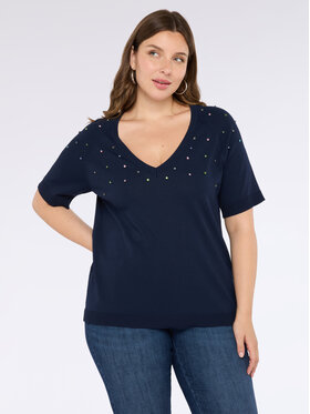 Fiorella Rubino Fiorella Rubino Kardigan M480L008100N034 Niebieski Regular Fit