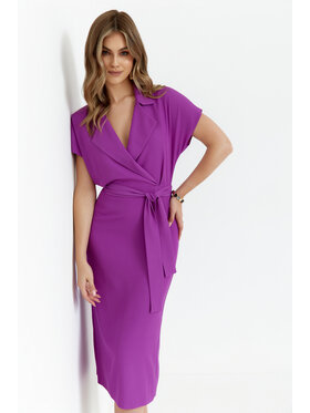 Stylove Stylove Sukienka koktajlowa S363 Fioletowy Premium Fit