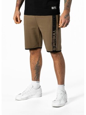PITBULL PITBULL Szorty Szorty Brązowy Regular Fit