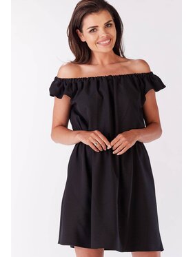 Infinite You Infinite You Sukienka letnia M136 Czarny Basic Fit