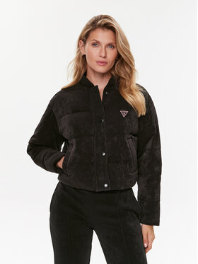 Guess Guess Pūkinė striukė Aleta V3BL00 KBC00 Juoda Regular Fit