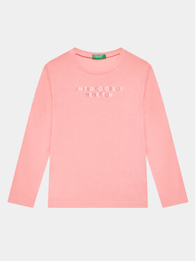 United Colors Of Benetton United Colors Of Benetton Majica 3I9WG10A3 Ružičasta Regular Fit