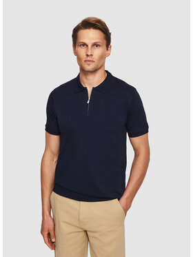 Pako Lorente Pako Lorente Polo P26SF-TX-020 Granatowy Classic Fit