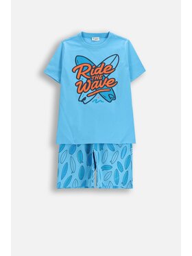 Coccodrillo Coccodrillo Piżama WC6448211PJS-013 Turkusowy Regular Fit