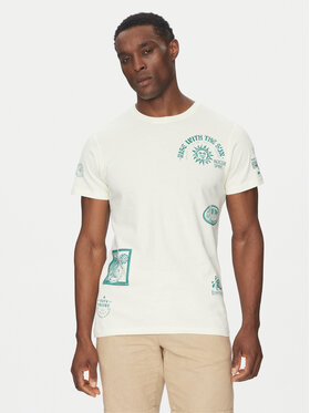 INDICODE INDICODE Tricou Inflorallo 41-137 Écru Regular Fit