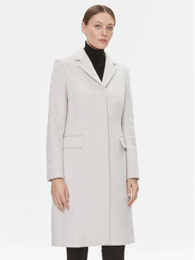 Calvin Klein Calvin Klein Vuneni kaput Essential K20K206877 Écru Regular Fit