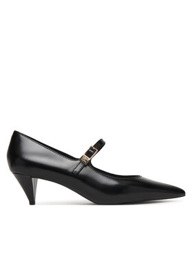 Tommy Hilfiger Tommy Hilfiger Čevlji z visoko peto Low Pump Abrasivato FW0FW09321 Črna
