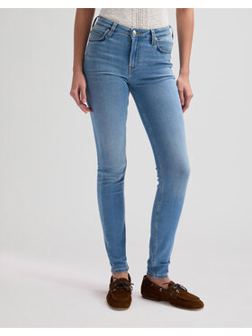Lee Lee Jeansy SCARLETT HIGH Niebieski Skinny Fit