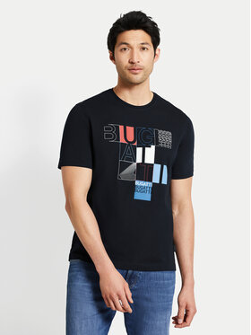 Bugatti Bugatti T-Shirt 8350 55045A Tmavomodrá Regular Fit