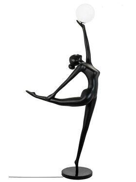 MIAhome MIAhome Lampa podłogowa HUMAN BALLERINA włókno szklane Czarny