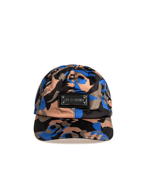 Les Hommes Les Hommes Czapka z daszkiem LLA635-286U | Basseball Cap with Metal Logo Czarny