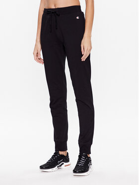 Champion Champion Spodnie dresowe C Logo 114898 Czarny Regular Fit