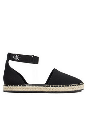 Calvin Klein Jeans Calvin Klein Jeans Еспадрили Ankle Espadrille Btw YW0YW01027 Черен