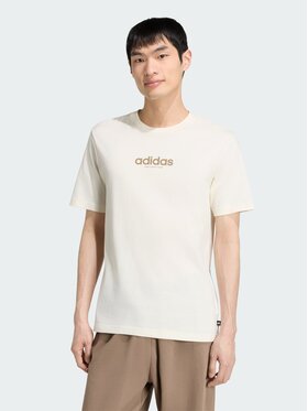adidas adidas T-Shirt 168104 Kremowy Regular Fit
