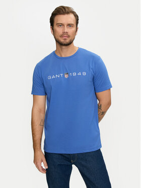 Gant Gant Tricou Graphic 2003242 Albastru Regular Fit
