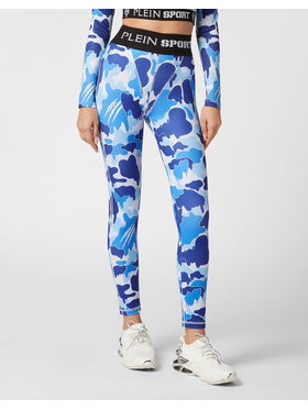 Plein Sport Plein Sport Legginsy 12983 Błękitny Active Fit