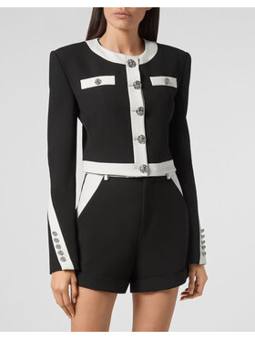PHILIPP PLEIN PHILIPP PLEIN Vatovaná bunda 6281 Čierna Regular Fit