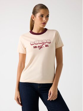 Guess Guess T-Shirt 178740 Béžová Classic Fit