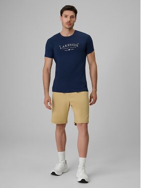 4F 4F Bavlnené šortky 4FRSS26TSHOM0929-83S Hnedá Regular Fit