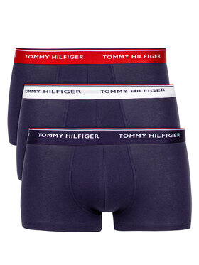 Tommy Hilfiger Tommy Hilfiger Súprava 3 kusov boxeriek 3P Lr Trunk 1U87903841 Tmavomodrá