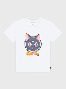 Vans Vans T-Shirt SAILOR MOON Crew VN0A7YKC Λευκό Regular Fit