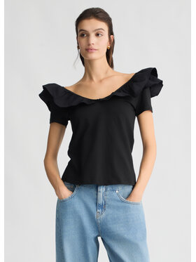Liu Jo Liu Jo T-Shirt WA5364J6308Z9363 Czarny Regular Fit