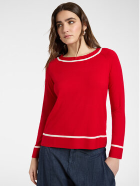 Elena Mirò Elena Mirò Sweter M563Z000704N0A4 Czerwony Regular Fit
