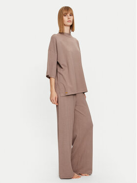 Selmark Selmark Piżama Tricot P7776 Beżowy Regular Fit
